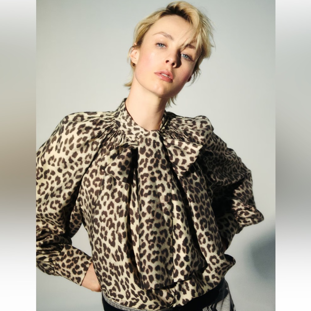 H&M Tie-neck Blouse